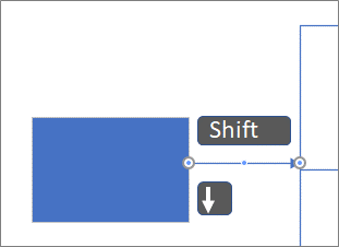 Μετακίνηση μιας γραμμής σύνδεσης κατά pixel