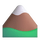 Emoji βουνού με χιονισμένο όριο ομάδων