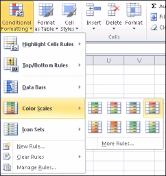 Color Scales for Conditional Formatting