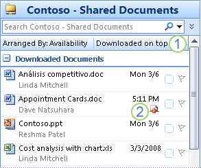 Documents from SharePoint library in Outlook