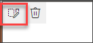 screenshot of the edit section icon