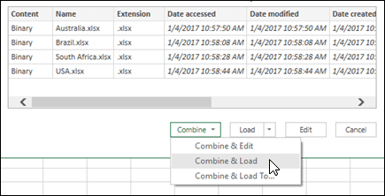 Combine Binaries Combine & Load option