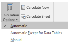 Make sure that calculation is set to Automatic.  From the Formula tab goto Calculation Options.