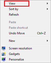 windows 7 icon resize