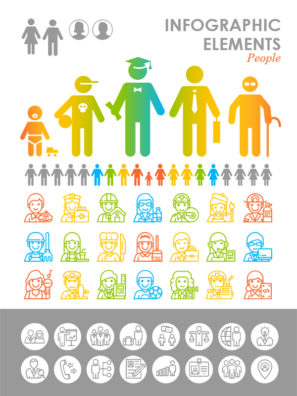 illustration of a poster of people.