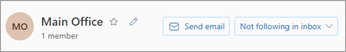 Select Send email to send a message to your entire group.