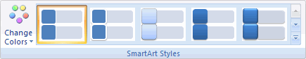 SmartArt toolbar - Vertical Block List