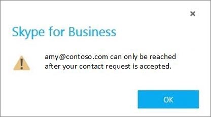 Notification to accept Skype contact request