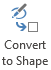 The Convert to Shape button converts an ink drawing to a Visio shape