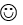 Black and white smiley face emoji