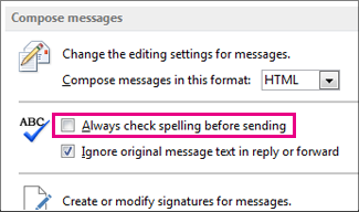 spellcheck in outlook express