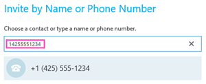 Dial-out phone number in Skype for Business