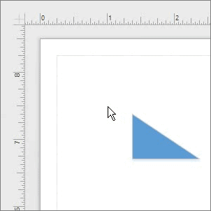 Click the crosshairs to drag a guide point into your drawing.