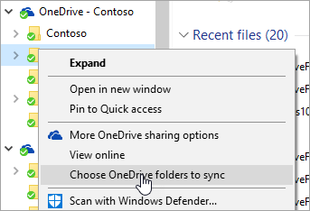 onedrive for business folder sync