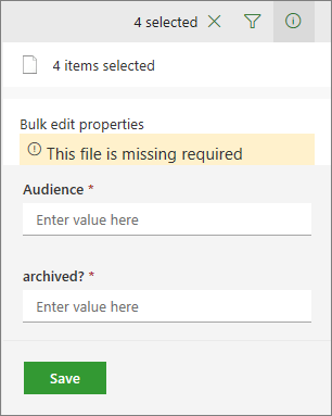 Select multiple items, and bulk edit them