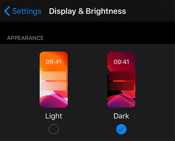 How to activate Dark Mode in iOS 11