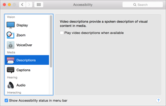 Accessibility Preferences