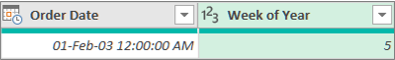 Adding a column to get the week number of a date