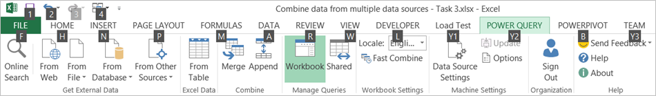 Data Explorer Ribbon KeyTips 2