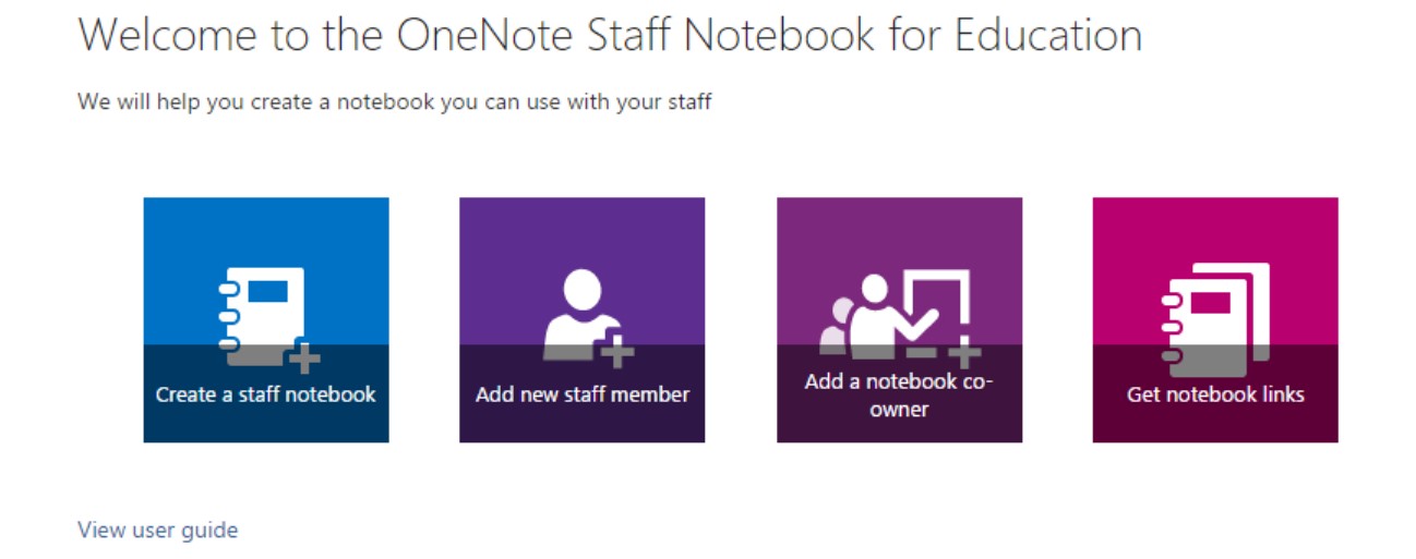 Welcome to the Staff Notebook Creator.