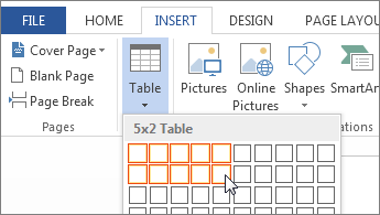 Insert A Table, How To Make A Circular Table In Word