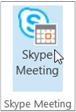 Skype Meeting button