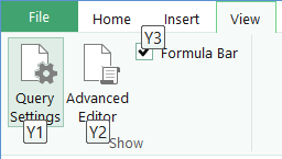 Query Editor Ribbon KeyTips