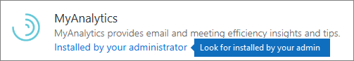 An admin installed add-in in Outlook store.