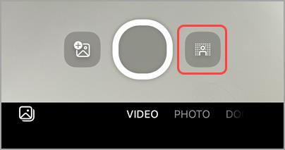Select background effects before pressing the capture button to add background effects to videos.