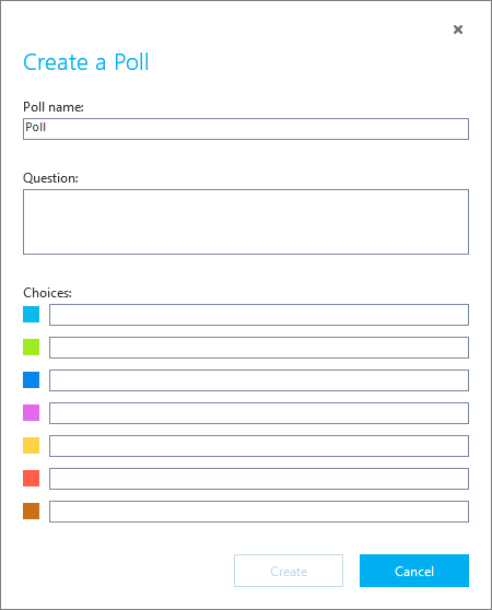 Create a poll page