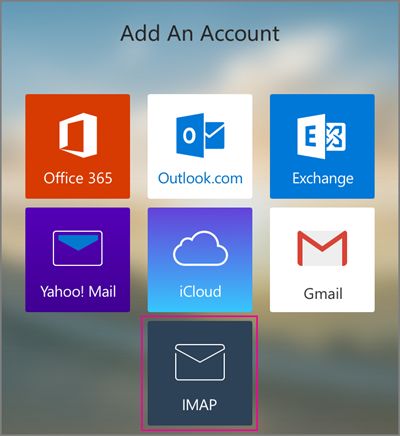 Add an IMAP account