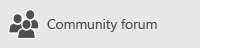 Community Forum button