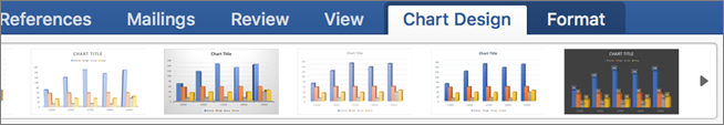 Click the Chart Design tab, and then click a chart style