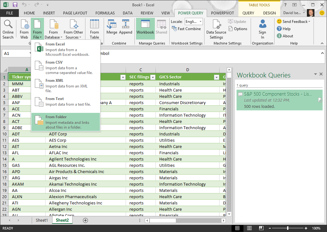 Power Query Excel 2010