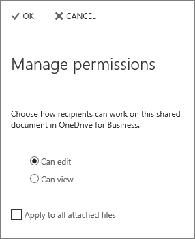 Set file permissions