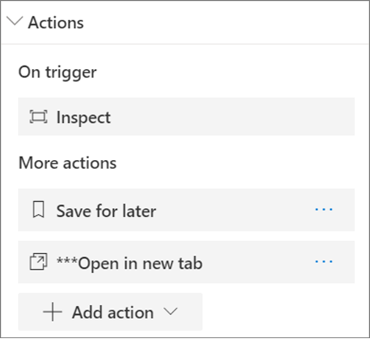 File viewer action options