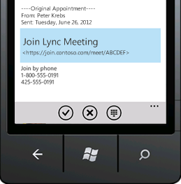 Join a Lync Meeting from your mobile device