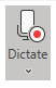 Dictate button