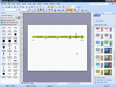   Create project timelines in Visio  Create project timelines in Visio 2007           