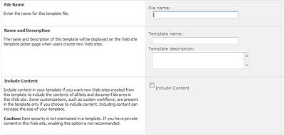 Site Template In Sharepoint Designer