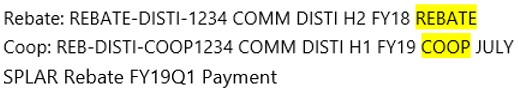 How do I identify which incentive program a payment I received is for 2