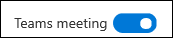 Add Teams meeting