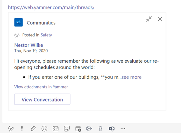 Use the Yammer Communities app for Microsoft Teams - Microsoft Support