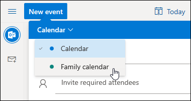 Use shared family calendars in Outlook.com - Outlook