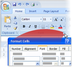 what is a dialog box launcher in excel