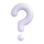 Teams white question mark emoji