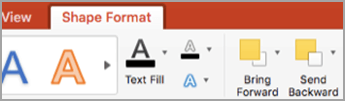 Shape Format tab