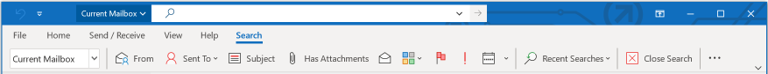Use the Search box at the top of the screen with the Simplified Ribbon