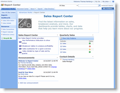 Sales Report Center