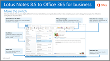 Thumbnail for guide for switching from IBM Lotus Notes to Office 365